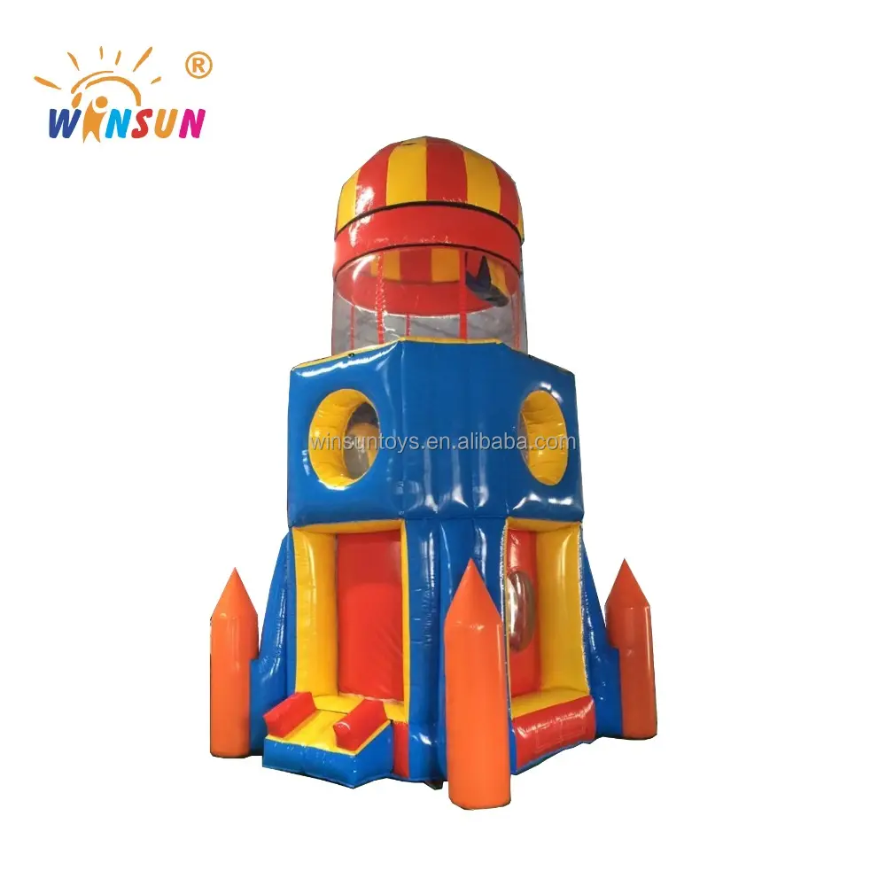 kids garden playhouse game inflatable rocket space sports carnival games for kids