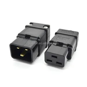 IEC computer ac power connector plug and socket C19 C20 16A 250V