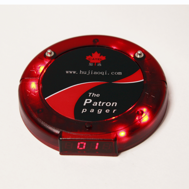 CATEL Wireless Long Range Stable Guest coaster Queue Paging Receiver for Restaurant