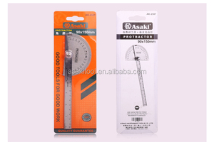 AK-2587 paslanmaz çelik endüstriyel derece yarım ay iletki cetvel - Product Image 5