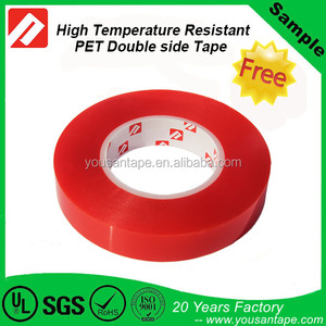 Transparente PET Cinta de Doble cara con <span class=keywords><strong>Rojo</strong></span> Película de protección De la Cubierta LCD de Pantalla Táctil del teléfono Móvil - Product Image 4