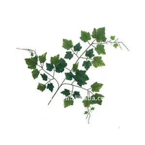 Best selling artificial green leaves make good quality artificial grape leaves spray