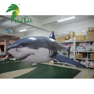 Tubarão inflável gigante, balão de tubarão inflável de brinquedo hongyi para venda