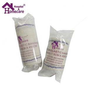 Vendas Elásticas de Crepé de Algodón de Alta Elasticidad con Clips, Aprobadas por CE ISO 13485, Consumibles Médicos - Product Image 2