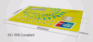 ESECU PET/PVC ISO Standard de Sécurité bancaire ÉCRAN LCD intelligent de luxe carte visa d'affaires - Product Image 3
