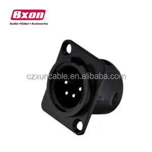 Bxon Chassis Screen Audio Speaker XLR 4p Male Connector Socket