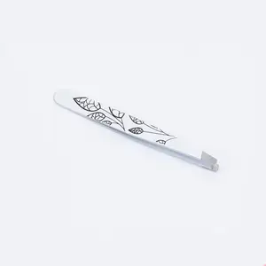 Hot sell delicate multicolor beauty stainless steel tweezers float metal eyebrow clip