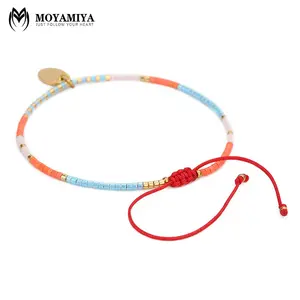 MI-B180022 Moyamiya Handmade Miyuki ลูกปัดลูกปัดสร้อยข้อมือ Vintage Boho 2019 สร้อยข้อมือ Charm