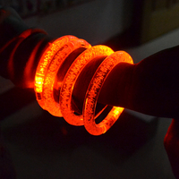 Bracelet LED Lumineux 8" Premium Effet Bulle avec Lumière Clignotante, Accessoire de Fête Idéal pour la Rentrée des Classes, Concerts, Halloween et Noël