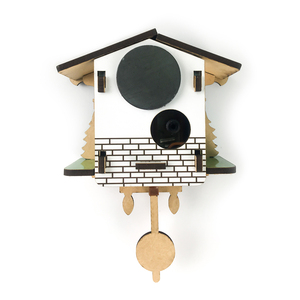 DIY del <span class=keywords><strong>reloj</strong></span> <span class=keywords><strong>de</strong></span> <span class=keywords><strong>pared</strong></span> para decoración <span class=keywords><strong>suizo</strong></span> <span class=keywords><strong>reloj</strong></span> <span class=keywords><strong>de</strong></span> cuco con autoswinging péndulo 3D rompecabezas <span class=keywords><strong>de</strong></span> madera <span class=keywords><strong>de</strong></span> regalo y juguete mejora - Product Image 2