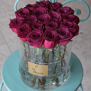 Hộp Hoa Acrylic Trong Suốt Tròn Sang Trọng Cho Nhãn Hiệu Tùy Biến - Product Image 3