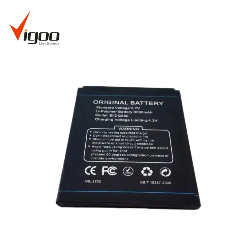 China wholesale Long lasting 3.7v rechargeable li-ion battery batteries standard mobile phone battery for DOOGEE DG550