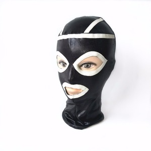 NOUVEAU cuir bdsm bondage contraintes yeux qui fuient bouche avec fermeture à glissière bondage cagoule sexe jeux pour adultes produit sexuel - Product Image 3