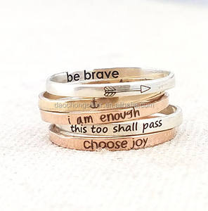 Dainty Jewelry Personalized Inspiration S925 <strong>Silver</strong> <strong>Stacking</strong> <strong>Ring</strong> - Product Image 1