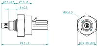 Viscosidad la densidad y el sensor de temperatura de aceite del motor de combustible transmisión y líquido de frenos hidráulica y de aceites
