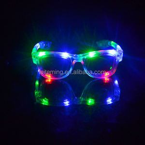 Crazy RBG יציב אור led שמש משקפיים מהבהבים משקפיים למסיבה שחור - Product Image 3