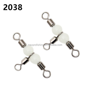Connecteur pivotant de ligne croisée matériel de pêche, matériel de pêche, 3 voies, plate-forme à perles scintillantes en <span class=keywords><strong>T</strong></span> - Product Image 2