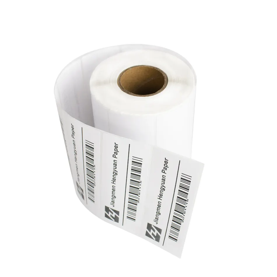 Dymo/ज़ेबरा प्रिंटर गर्मी संवेदनशील वजन पैमाने कीमत टैग स्वयं चिपकने वाला कागज मुद्रण प्रत्यक्ष थर्मल लेबल कस्टम स्टीकर रोल