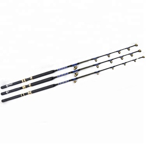Cañas de Pescar de Fibra de Vidrio para Pesca de Arrastre en Mar, Guía de Rodillo <span class=keywords><strong>Pacific</strong></span> <span class=keywords><strong>Bay</strong></span>, 40lbs, Caña de Pescar para Barco - Product Image 2