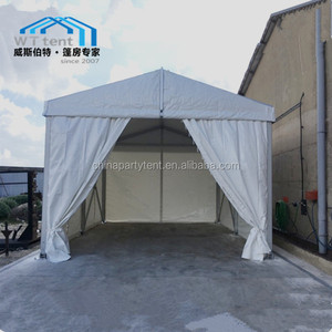 Tienda de campaña con estructura de aluminio reforzado, <span class=keywords><strong>refugio</strong></span> temporal a prueba de lluvia, almacén de almacenamiento de 9x15M - Product Image 4