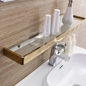 Wholesale Modern Vaniti <strong>White</strong> and Golden Glossy Stainless Steel <strong>Bathroom</strong> Vanity <strong>Cabinet</strong> - Product Image 4