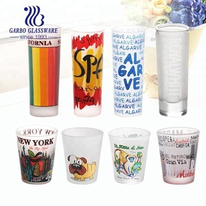 Benutzer definiertes Logo Mini 2oz Hochzeit Souvenir Schnaps glas Promotion Tequila Wein Wodka Soju Spirits Miniatur Trinkglas - Product Image 2