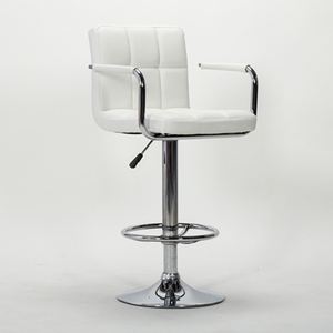 <span class=keywords><strong>Tabouret</strong></span> de <span class=keywords><strong>bar</strong></span> en cuir véritable personnalisé à prix réduit, <span class=keywords><strong>tabouret</strong></span> de <span class=keywords><strong>bar</strong></span> de cuisine réglable, <span class=keywords><strong>tabouret</strong></span> de <span class=keywords><strong>bar</strong></span> blanc avec accoudoirs - Product Image 1