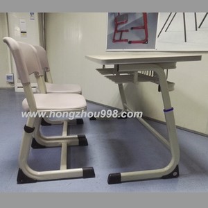 Mobilier scolaire Enfants MDF Bureau et Chaise Double Places Hauteur Réglable