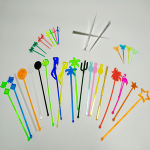 Bâtonnets mélangeurs en plastique personnalisables avec logo et formes pour boissons, café et outils de <span class=keywords><strong>bar</strong></span> - Product Image 5