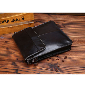 Borsa a <span class=keywords><strong>Tracolla</strong></span> in Vera Pelle Cowherd, Lussuosa e alla Moda, con Logo Personalizzato per <span class=keywords><strong>Uomo</strong></span>, 24x28x5cm - Product Image 4