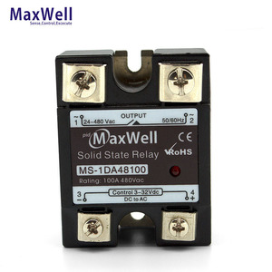 Thu nhỏ một pha 100A MS-1DA48100 chuyển tiếp trạng thái rắn với bảo vệ kín - Product Image 5