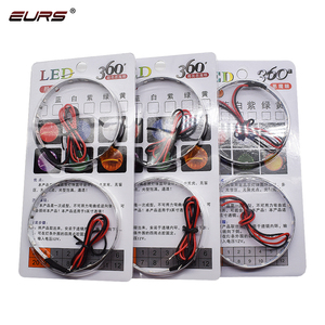 Phare de voiture à lentille directe usine, anneau LED Halo 360 <span class=keywords><strong>Demon</strong></span> Eye haute luminosité, projecteur <span class=keywords><strong>Angel</strong></span> Eye pour modification automobile - Product Image 1