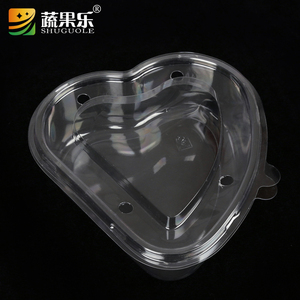 Conteneur en plastique transparent jetable recyclable en forme de cœur pour fruits frais fraises <span class=keywords><strong>Lesui</strong></span> PET - Product Image 4
