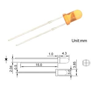 Cao lumens Dip 1500nm 3000nm 8000nm 1.8-3.2V Vòng <span class=keywords><strong>LED</strong></span> Diode - Product Image 2