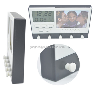 Fancy nhà Quà Tặng ghi âm giọng nói móc áo lịch đồng hồ treo tường với khung ảnh - Product Image 6