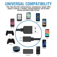 PS4 Controller Lade Kabel, Micro USB Ladegerät Kabel Daten Sync Kabel für Sony Playstation Dualshock 4, PS4 Dünne/Pro Controller