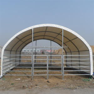 <span class=keywords><strong>Abri</strong></span> portable pour animaux d'extérieur pour chèvres, <span class=keywords><strong>bois</strong></span> traité sous pression naturel avec cadre métallique - Product Image 6