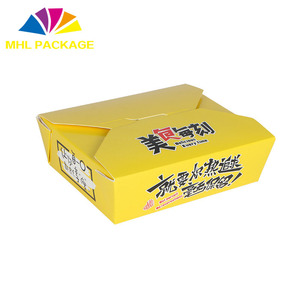 custom disposable fast food takeaway <strong>box</strong> kraft paper <strong>noodle</strong> <strong>box</strong> - Product Image 4