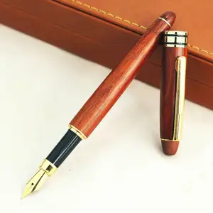 RCWD-010ตราของขวัญชุดปากกาไม้คลาสสิกปากกาเป็นมิตรกับสิ่งแวดล้อมไม้น้ำพุปากกาชุด