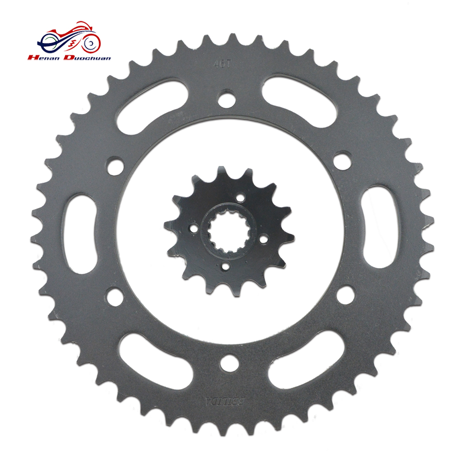 アクセサリー Motoki 250CC 45# Steel ZXR 250 Motorcycle Chain and Sprocket Kits