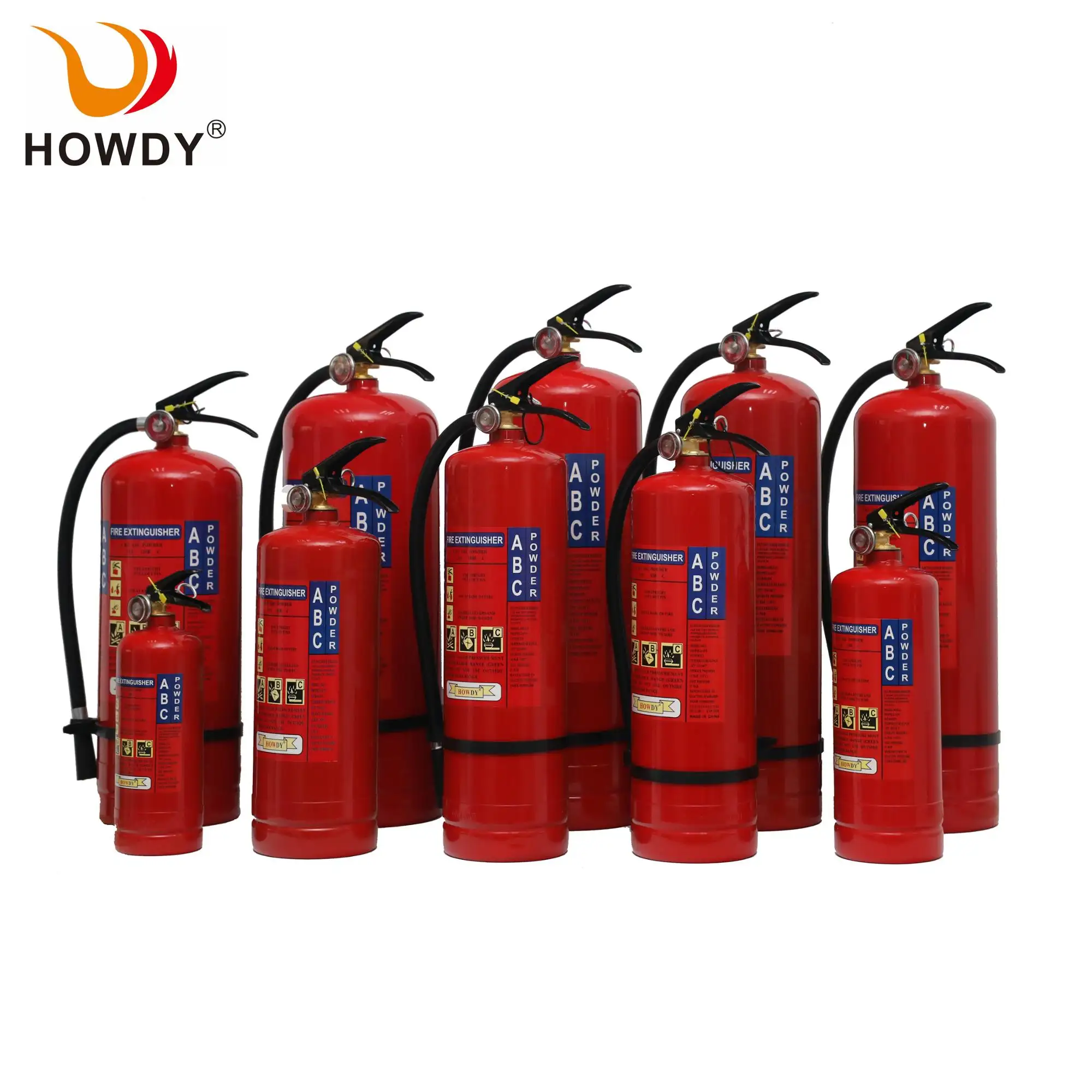 HOWDY hot sale 1kg ABC dry chemical fire extinguisher powder manufacturer fire extinguisher for sale