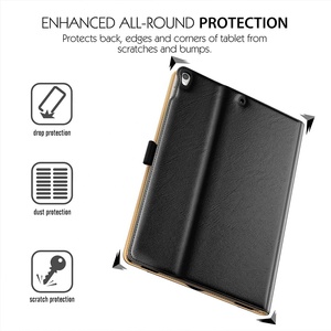 <span class=keywords><strong>MoKo</strong></span> étui mince support pliant étui folio en cuir fentes pour cartes étui pour tablette pour iPad Pro 10.5 "2017 - Product Image 4