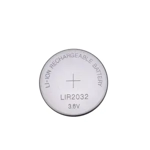 3.7v li-ion rechargeable battery LIR2016 coin battery lir2026 button cell with solder tab