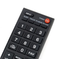 Télécommande Smart TV CT-90325 avec plastique noir pour Toshiba LCD, LED