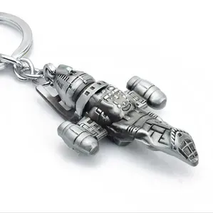 Filme famoso Firefly Serenity HD Navio Espacial Metal Chaveiros Bolsa Buckle Filme Circundante Chaveiro