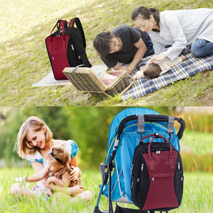 Nuevo diseño del cabrito ligero mochila para mamá bebé Tote bolsas de pañales con bebé cambio Pad - Product Image 6