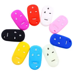 for honda 3 +1buttons silicone car key cover remote key covers