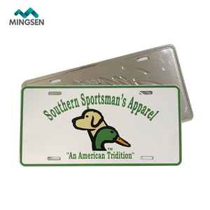 <span class=keywords><strong>Plaque</strong></span> d'immatriculation de voiture en métal avec logo personnalisé, pour fabrication américain - Product Image 6