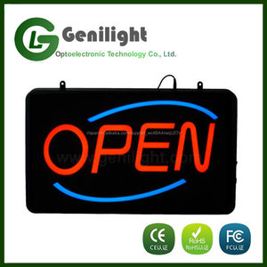<span class=keywords><strong>Luz</strong></span> de Neón del LED Muestra Abierta Con Animación de Encendido/apagado y Encendido/Apagado dos Switchs para los Negocios - Product Image 1