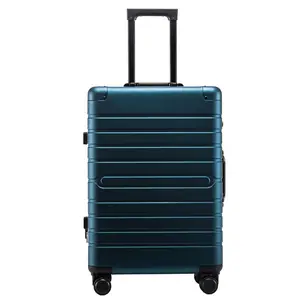 Saco de bagagem universal tsa, capa dura 20 24 28 polegadas, dupla, rodas de alumínio, 3 peças, abs, carrinho, mala